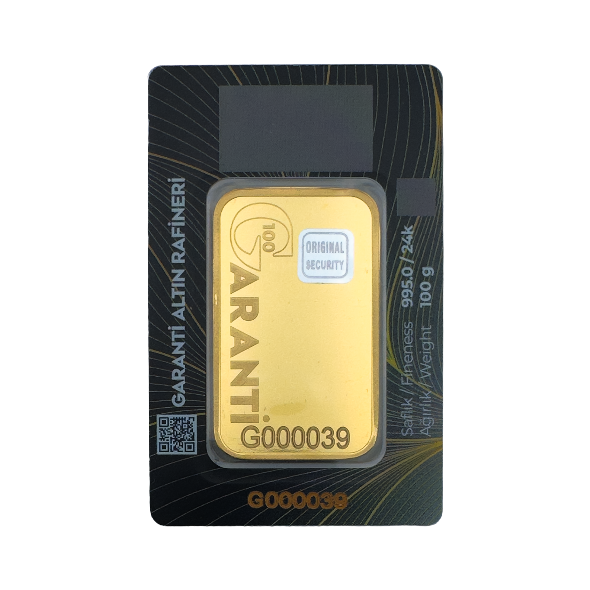 100 gr 24 Ayar GAR Gram Altın